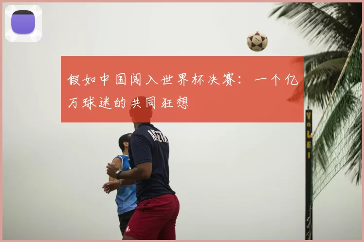 假如中国闯入世界杯决赛:一个亿万球迷的共同狂想