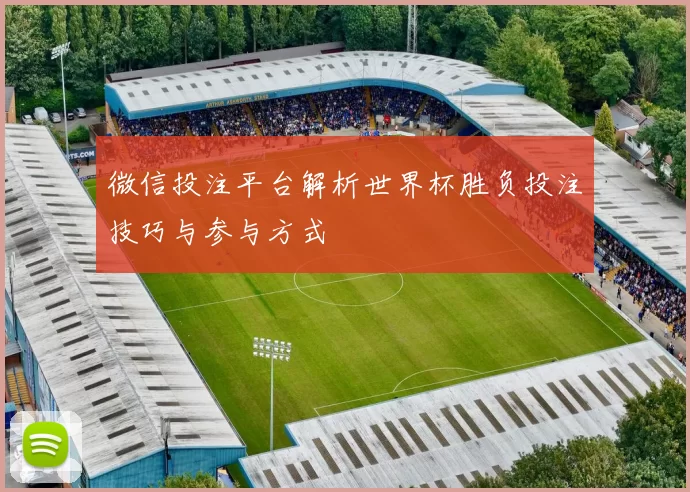 微信投注平台解析世界杯胜负投注技巧与参与方式